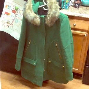 J. Crew Chateau Parka Green 14 Tall